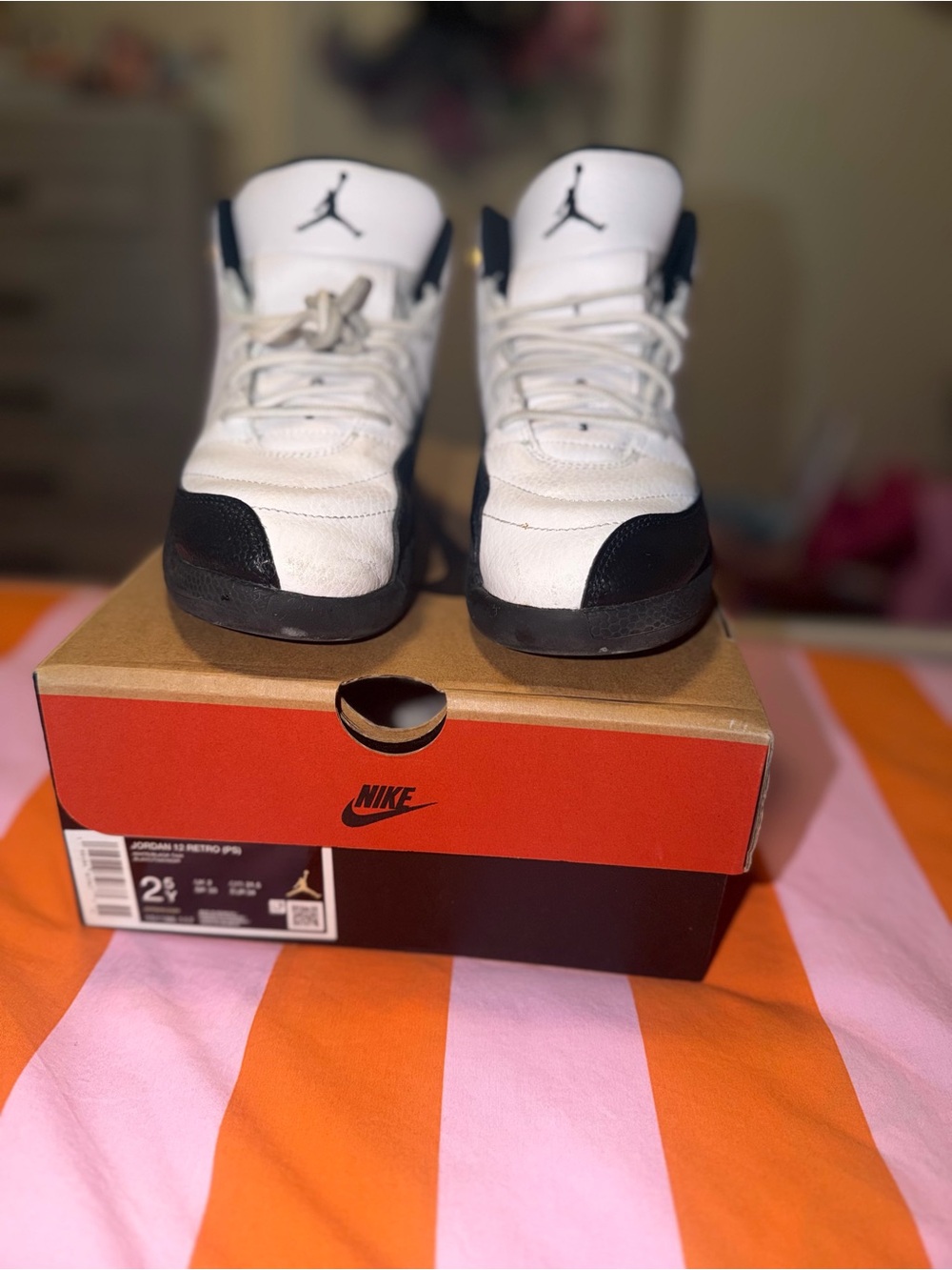 Jordan Kids' White and Black Basketball Sneakers
